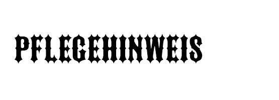 Pflegehinweis-Schrauben