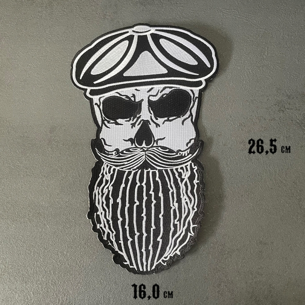 Totenkopf Aufnäher | Old Skull Brothers Patch | groß